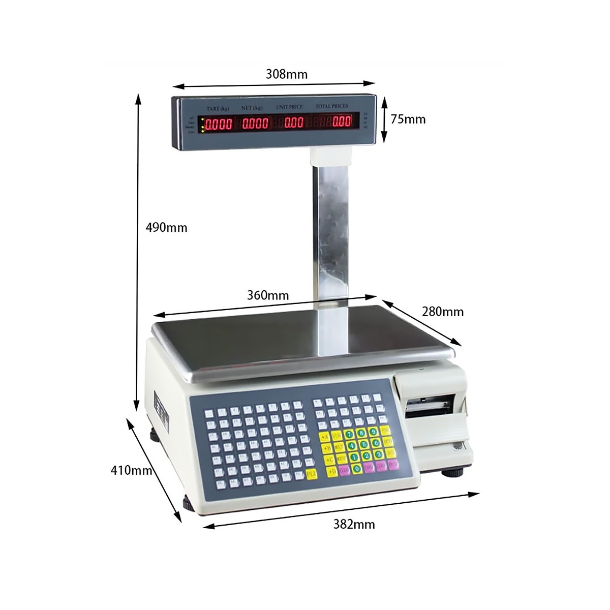 Weighing Scale Label Printing For Supermarket 30kg