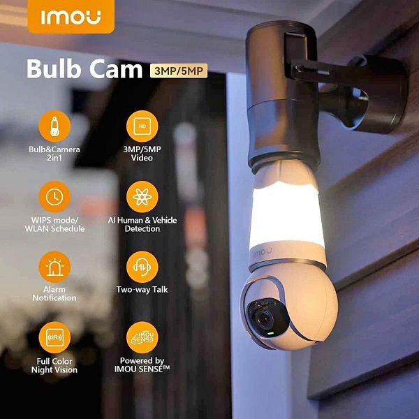 IMOU 3MP PTZ Bulb Camera