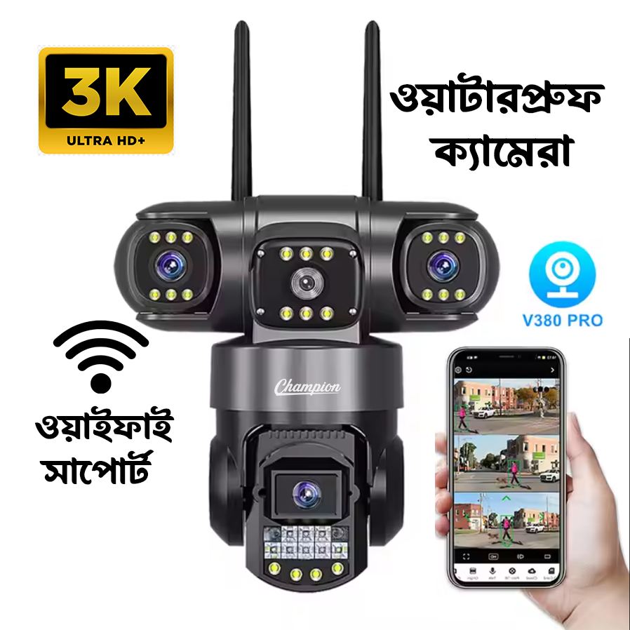 Wifi support 3 Lens 3 Display Allrounder Camera